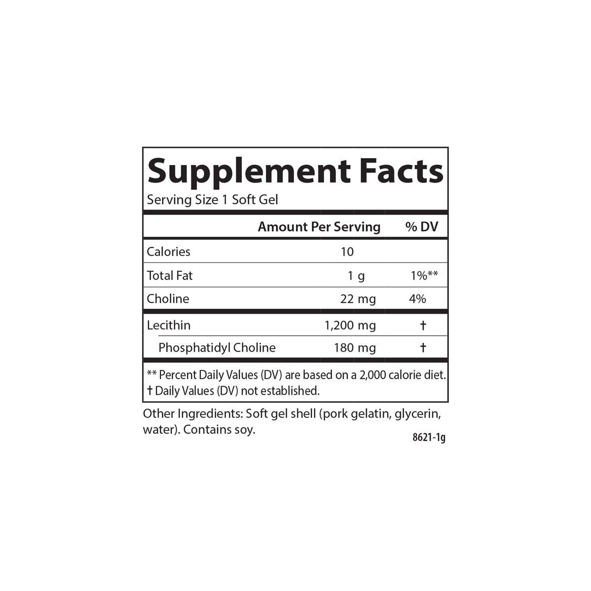 Carlson Lecithin Non-GMO 1200 mg - 100 Softgels - image 4