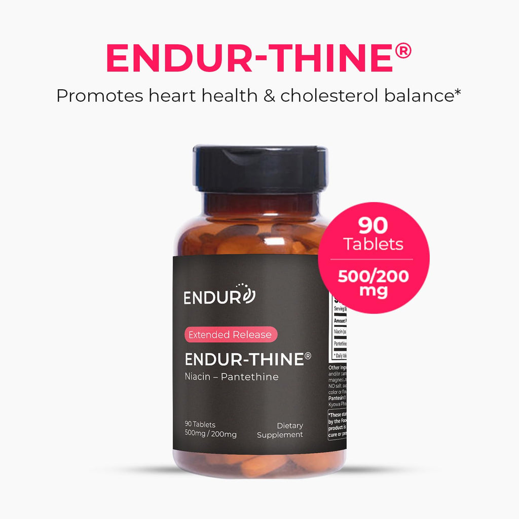 Endurance Products ENDUR-THINE Niacin + Pantethine 500mg - 90 Tablets - image 2