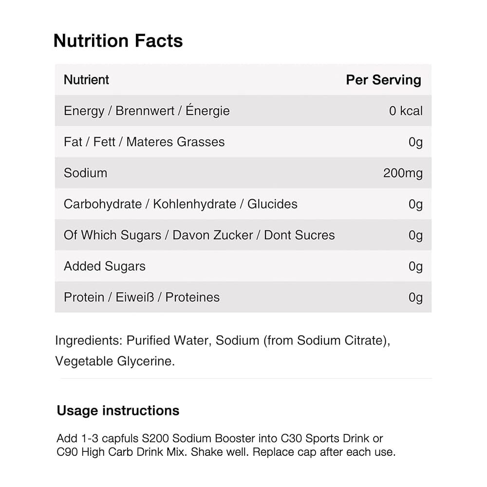 NeverSecond S200 Sodium Booster Electrolyte Liquid - 30 Servings - image 3
