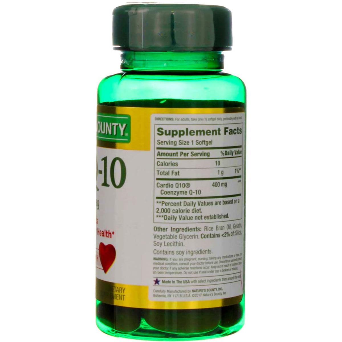 Nature's Bounty CoQ10 400mg Cardio Q10 - 30 Softgels - image 4