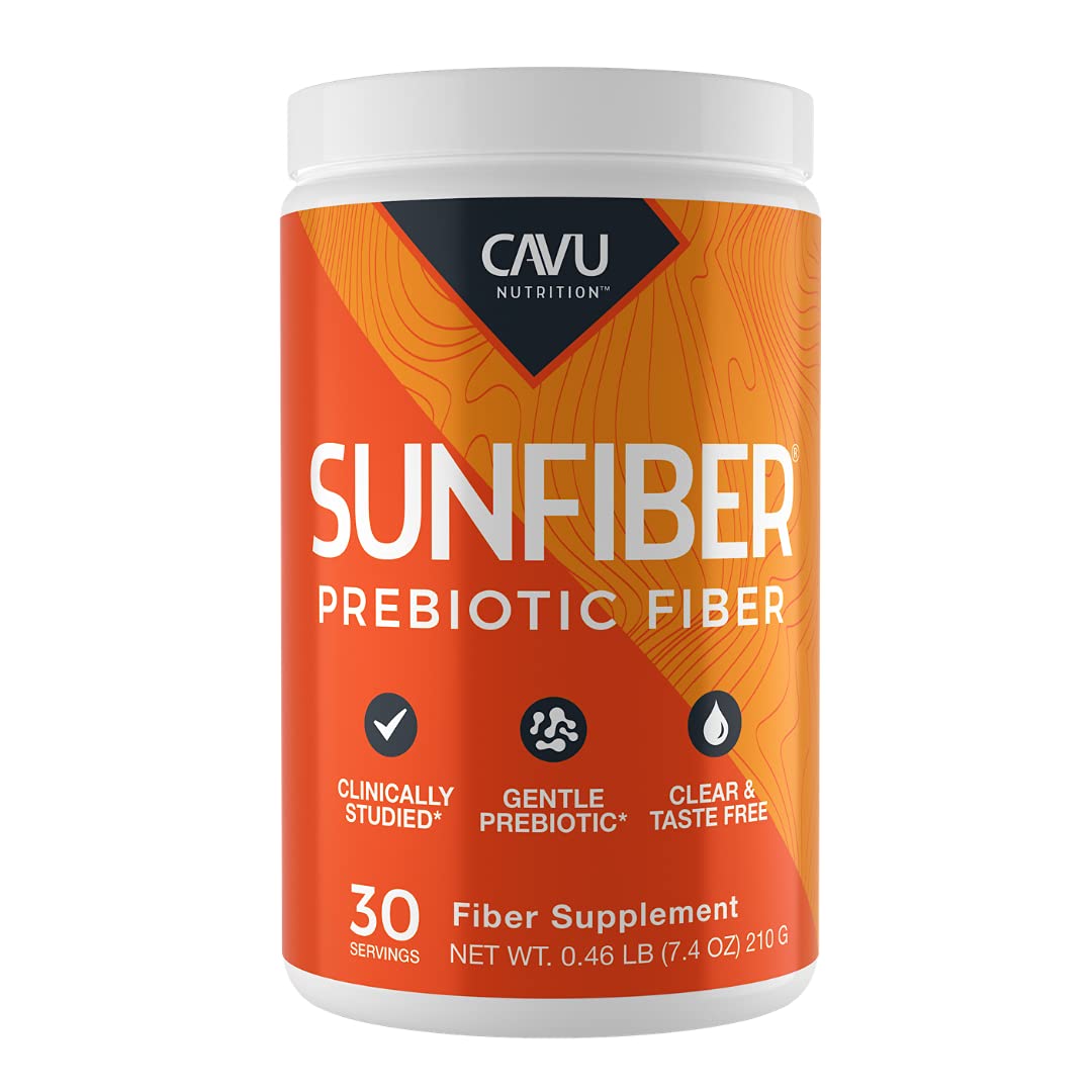 CAVU Sunfiber Soluble Prebiotic Fiber, Tasteless, Low-FODMAP