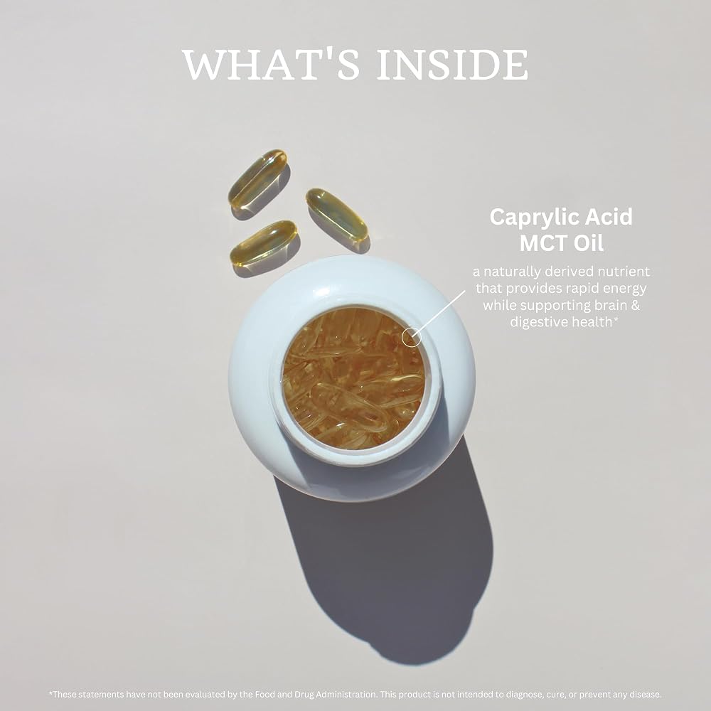VTC C8 MCT Oil Capsules - 100 Softgels - image 3