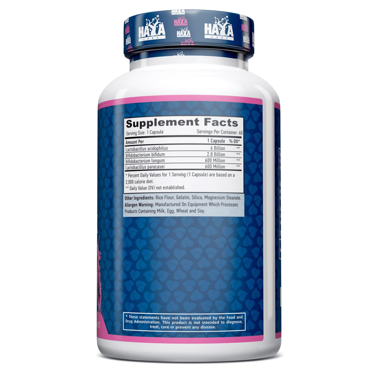 HAYA LABS 10 Billion Acidophilus & Bifidus Probiotic Complex - 60 Capsules - image 4