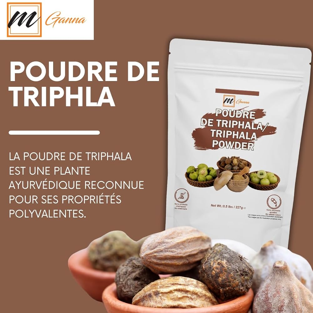 mGanna 100% Natural Triphala Powder - 227g - image 3