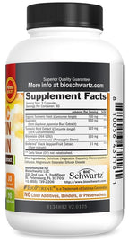 BioSchwartz Turmeric Quercetin with Bromelain - 90 Capsules - image 6