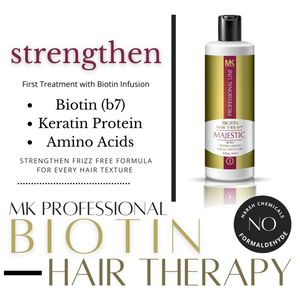 Majestic Keratin Hair Biotin Therapy Formaldehyde Free - 475ml - image 2