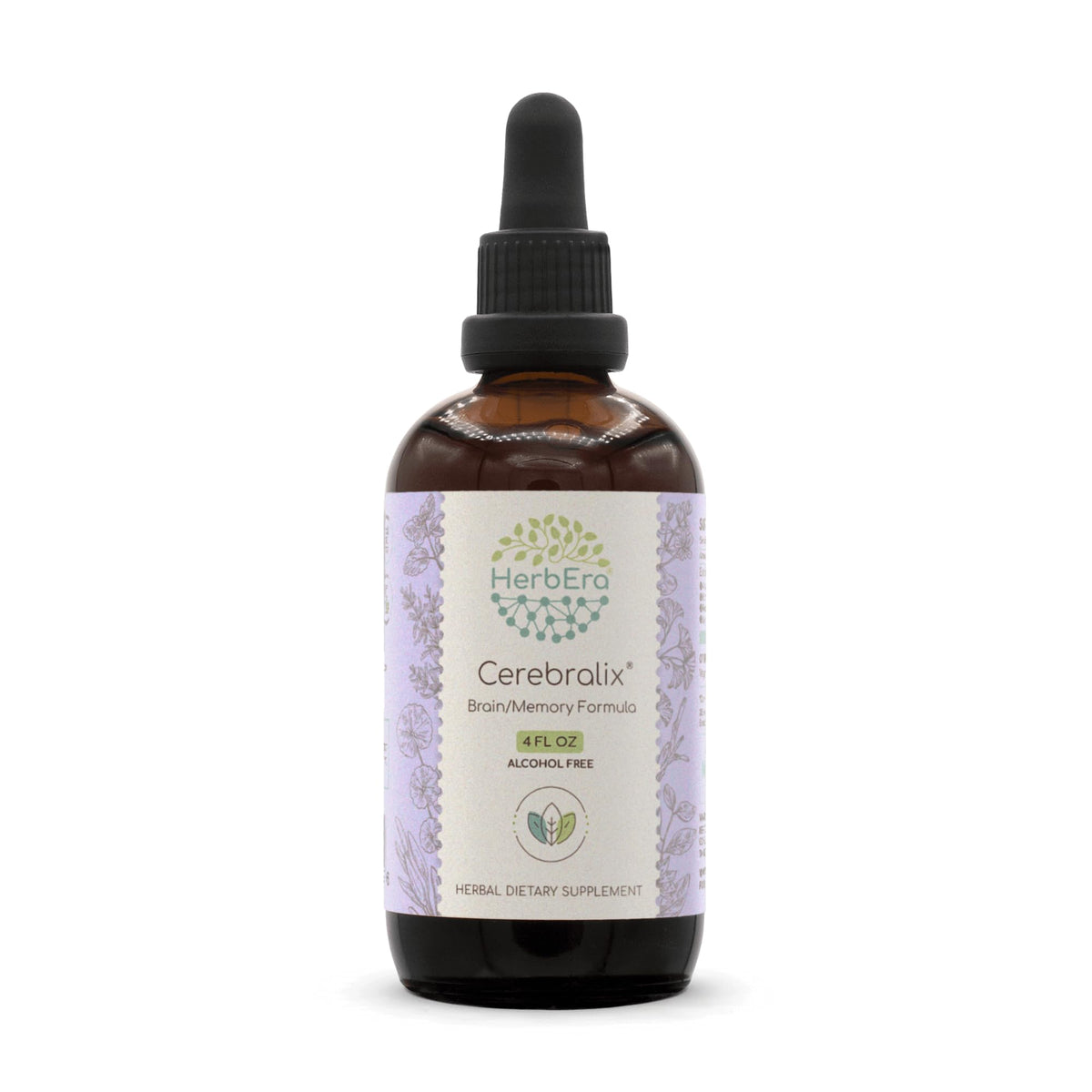 HerbEra Cerebralix Alcohol-Free Extract Tincture: Gotu Kola Herb