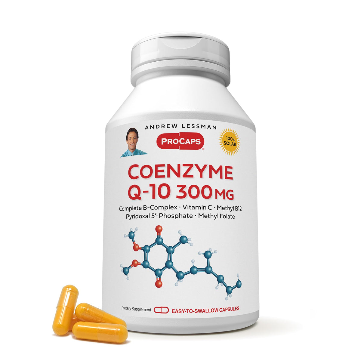 ANDREW LESSMAN Coenzyme Q-10 100 mg Capsules - Essential for Energy