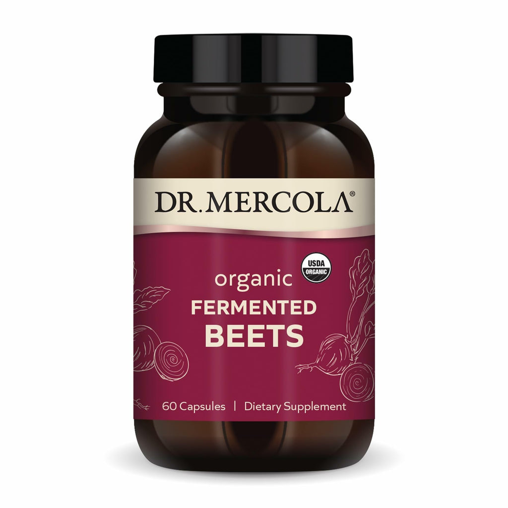 Dr. Mercola Organic Fermented Beets Nitric Oxide Booster - 60 Capsules