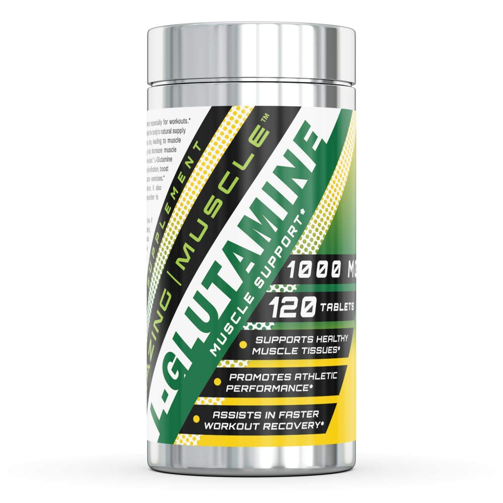 Amazing Muscle L-Glutamine 1000mg Tablets - 120 Count