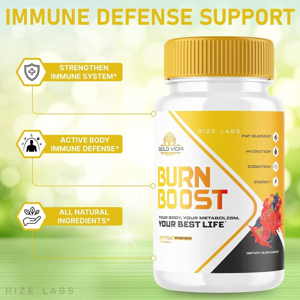 rize labs Gold Vida Burn Boost Weight Loss Supplement - 60 Capsules - image 3