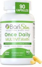 BariSlim Once Daily Bariatric Multivitamin Capsule - 45 mg Iron