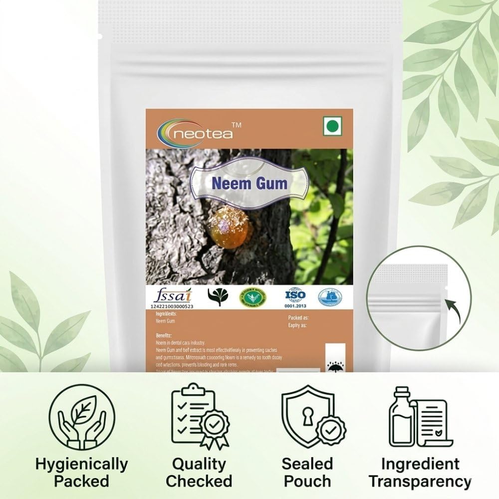 Neotea Dry Neem Gum Natural Herbal Resin - 200g - image 9