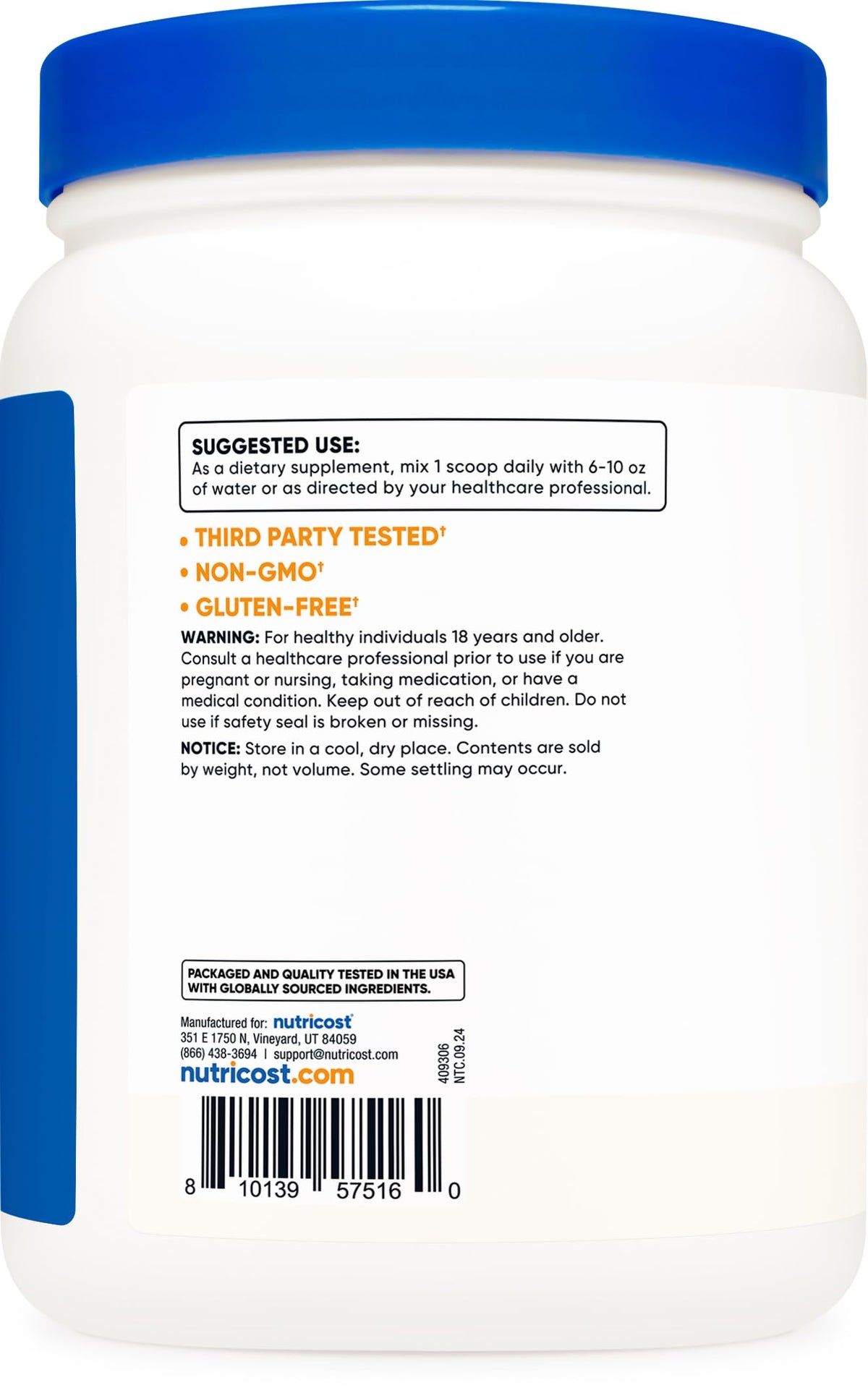 Nutricost Calcium Citrate Powder