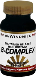 Windmill Vitamin B-Complex Sustained Release Tablets - 120 Tablets
