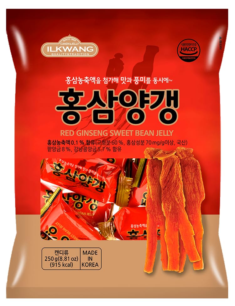 Minecook Red Ginseng Sweet Red Bean Jelly - 250g