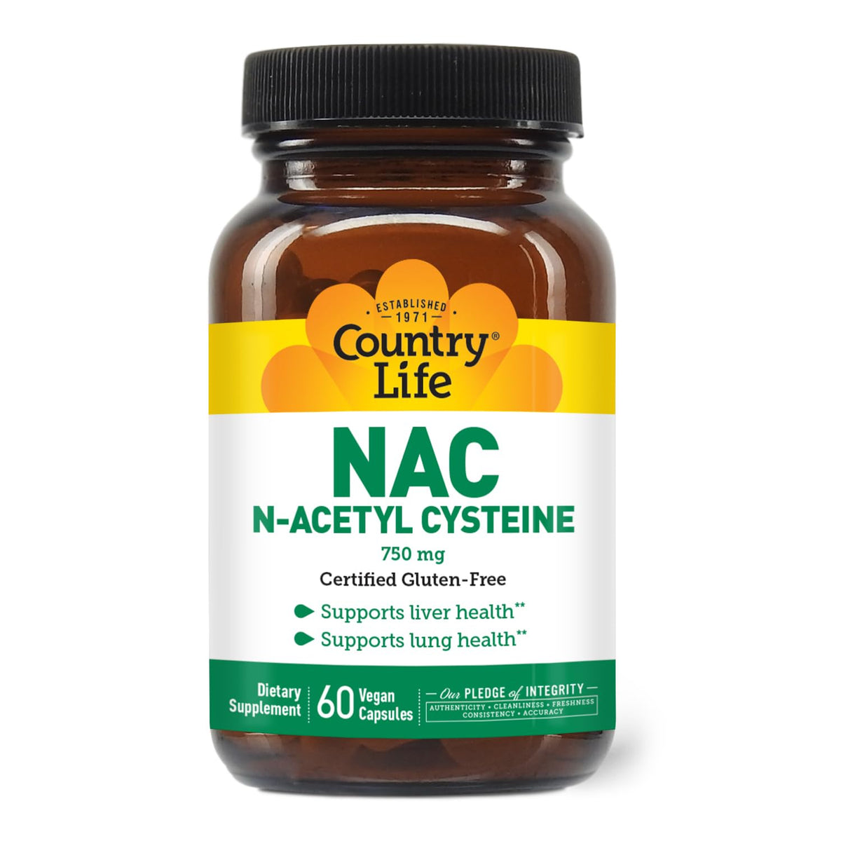 Country Life N-Acetyl CYSTEINE 750MG
