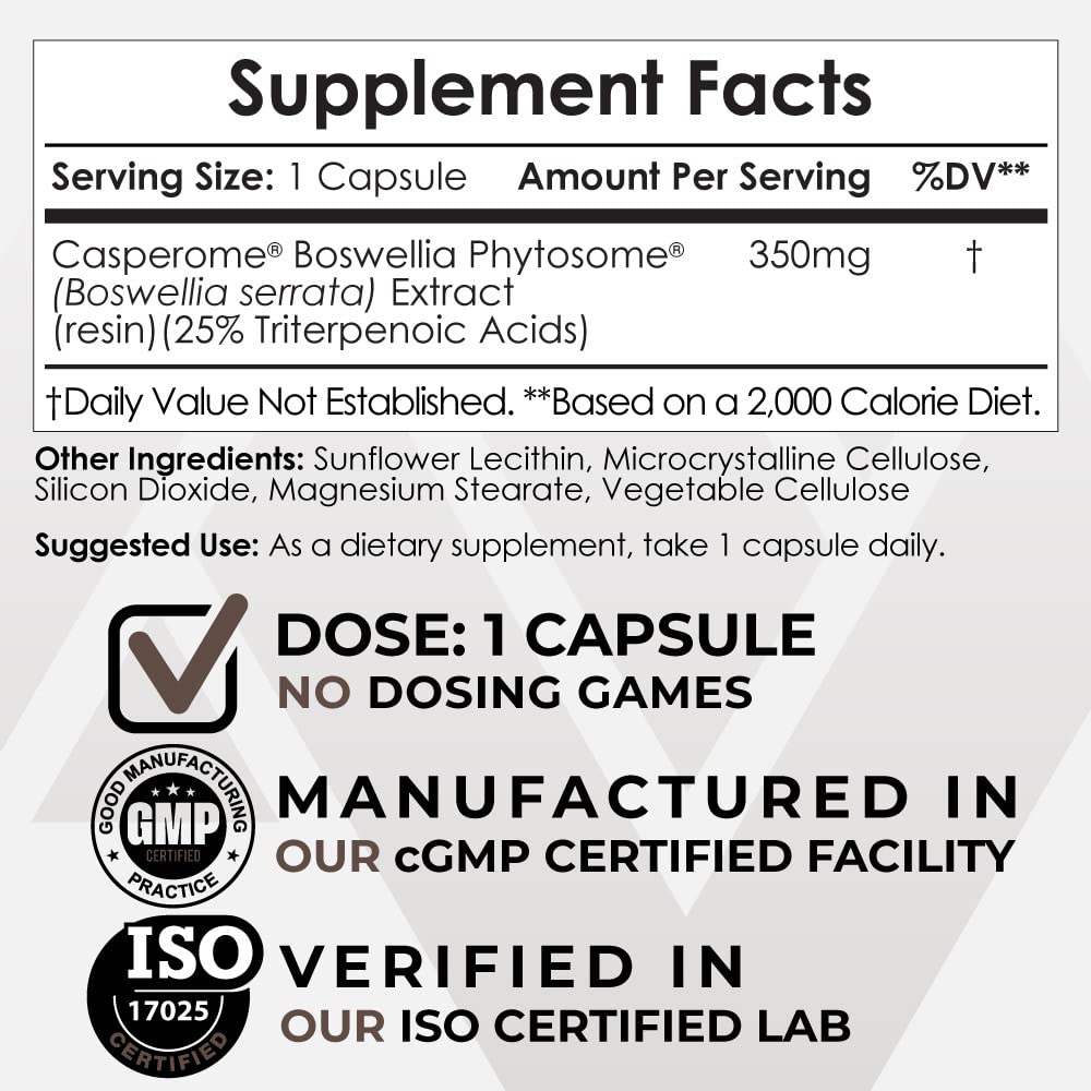 Nootropics Depot Boswellia Phytosome 350mg Joint Health - 30 Capsules - image 2