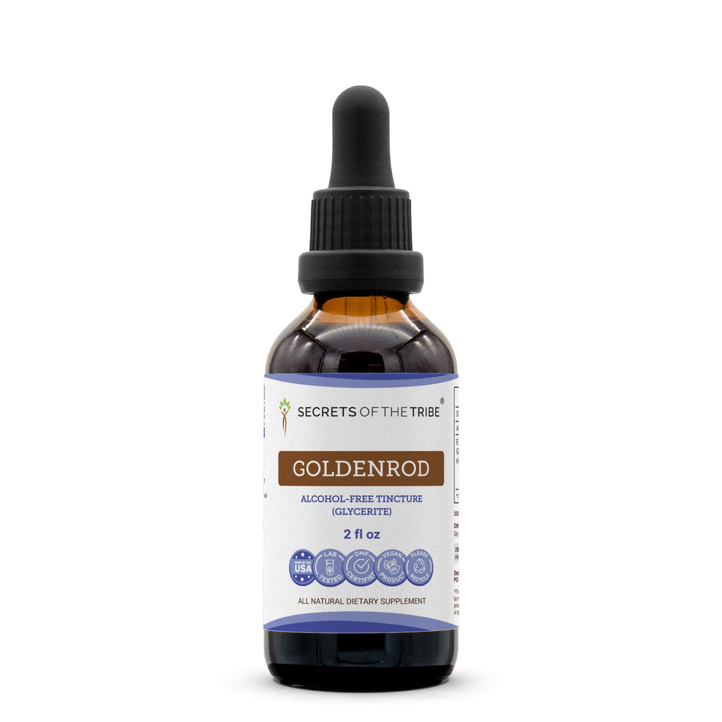 Secrets of the Tribe Goldenrod Tincture Alcohol-Free Liquid Extract - 2 FL OZ