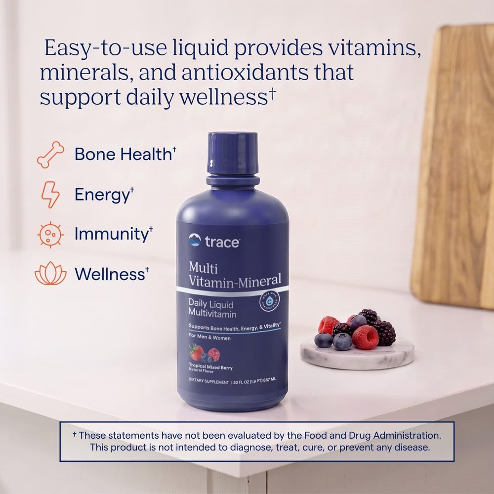 Trace Minerals Liquid Multivitamin with 72+ Minerals - 32 oz - image 2