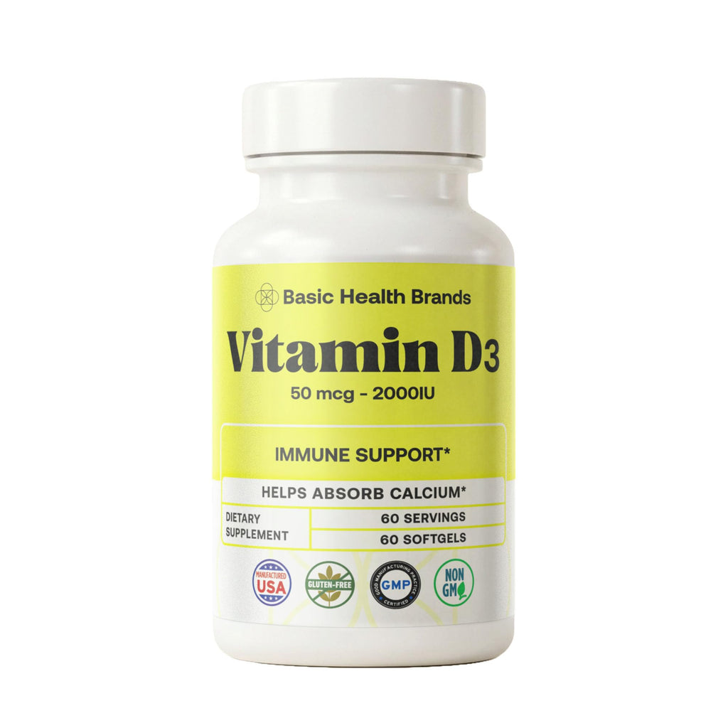 Basic Organics Vitamin D3 5000 IU - 240 Softgels