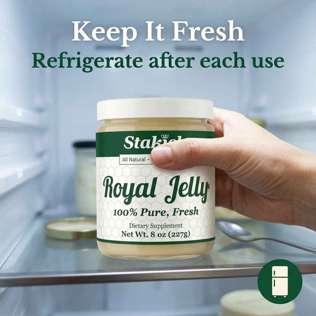Stakich Fresh Royal Jelly Liquid Supplement - 8 oz - image 3