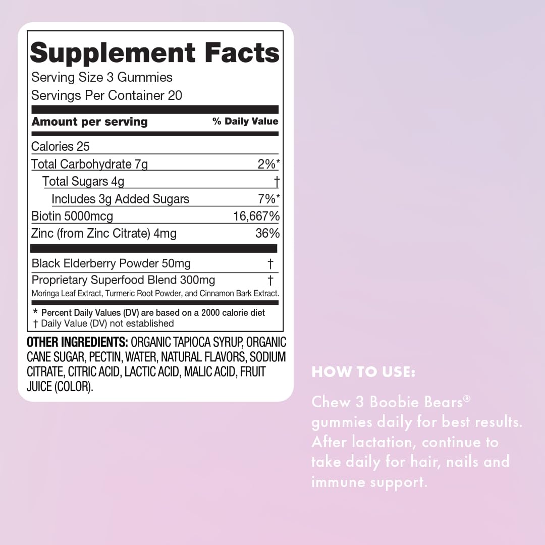 Boobie Brands Lactation Support Gummies - 60 Gummies - image 9