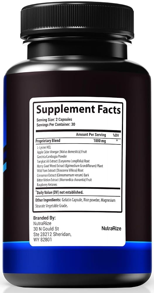 NutraRize Blue Vigor Max Capsules for Men - 120 Capsules - image 2