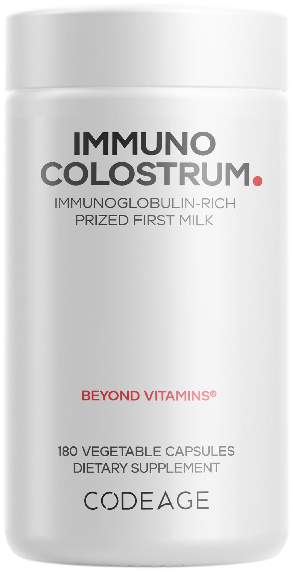 Codeage Grass-Fed Bovine Colostrum - 180 Capsules