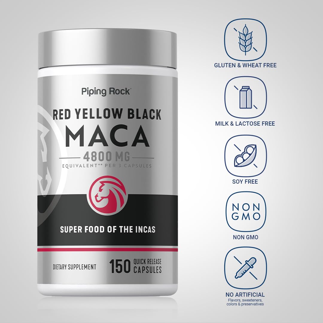Piping Rock Maca Root Capsules - 150 Count - image 3