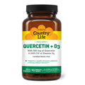 Country Life Quercetin 500mg with Vitamin D3 Immune Support - 90 Capsules