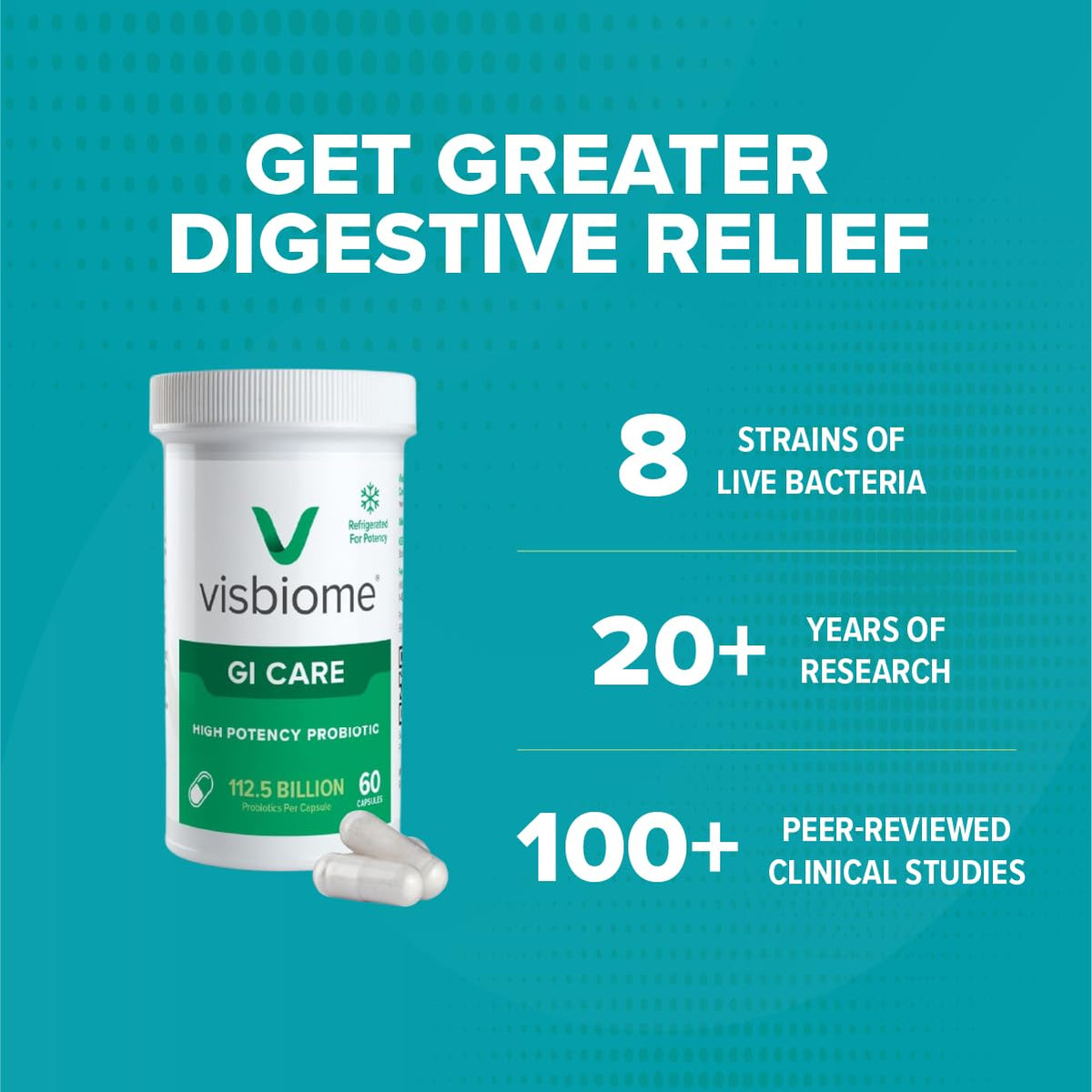 Visbiome® High Potency Probiotic Capsules 112.5 Billion CFU