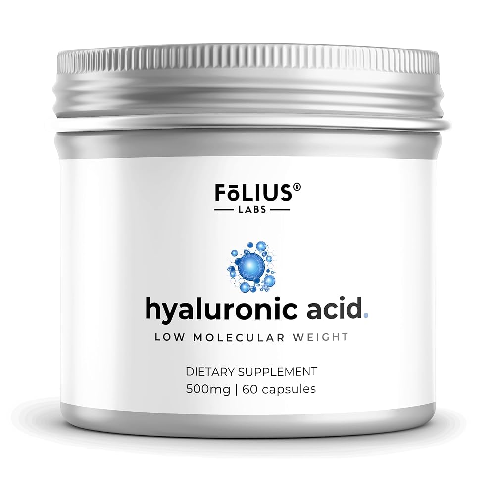 FOLIUS LABS Hyaluronic Acid 500mg - 60 Capsules