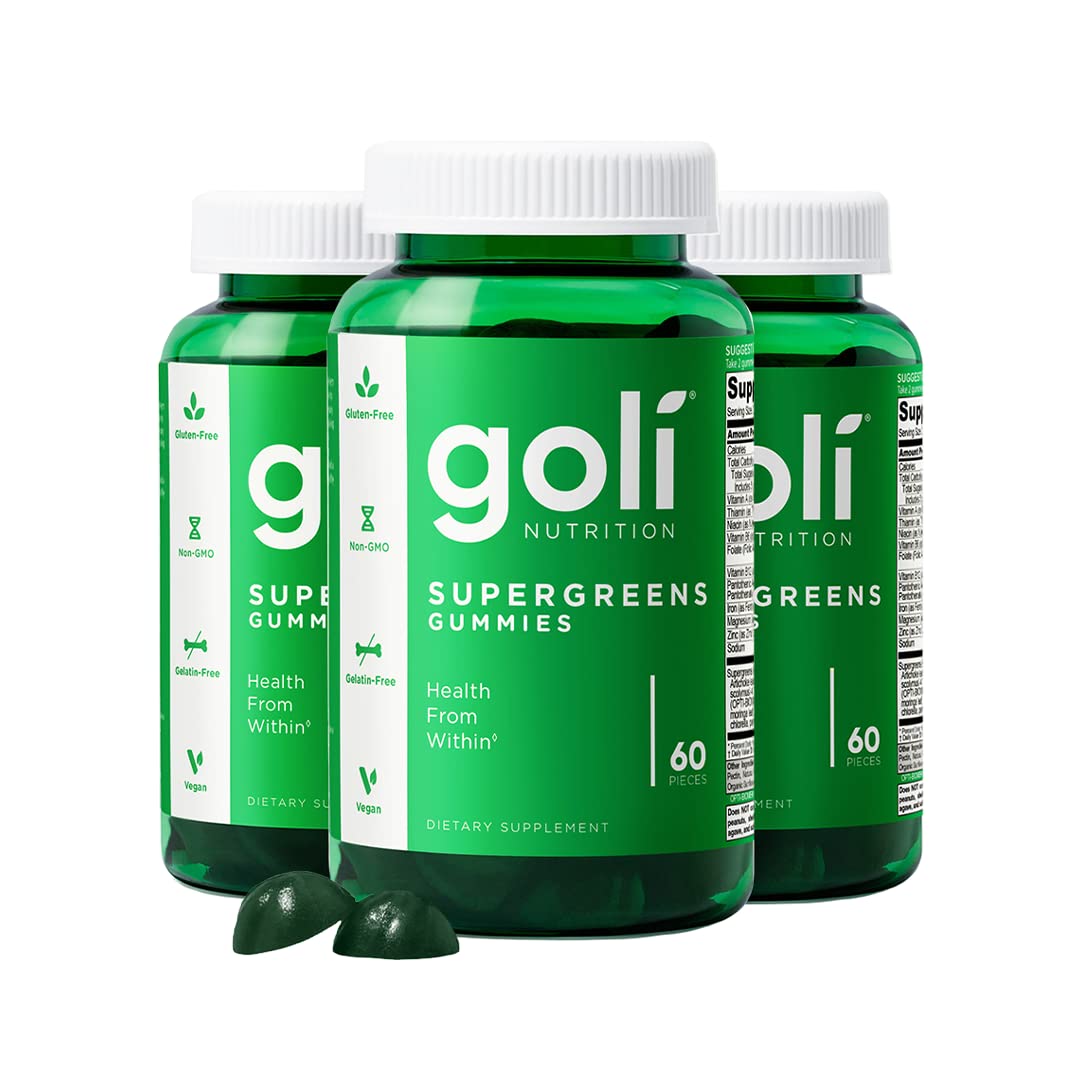 Goli Gummy Supergreens Vegan, Glutenfree Bottle