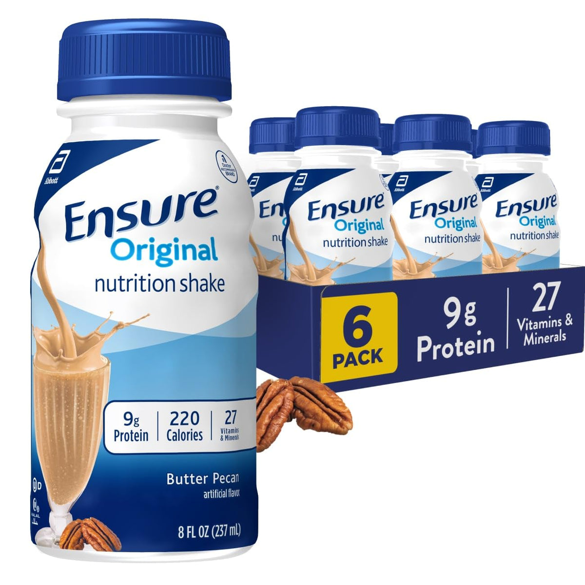 Ensure Original Butter Pecan Nutrition Shake - 6 Pack