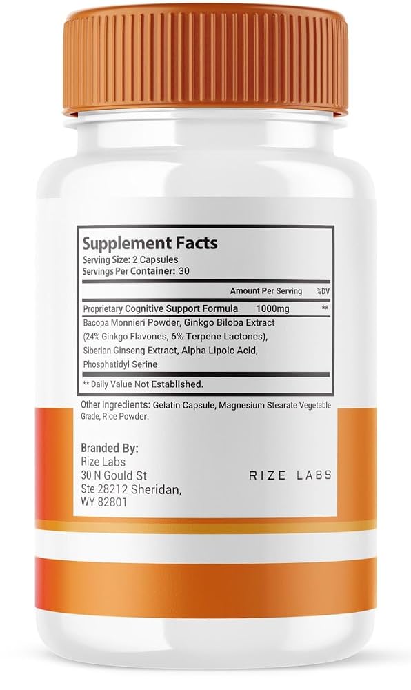 rize labs Neuralift Memory Support Supplement - 120 Capsules - image 3