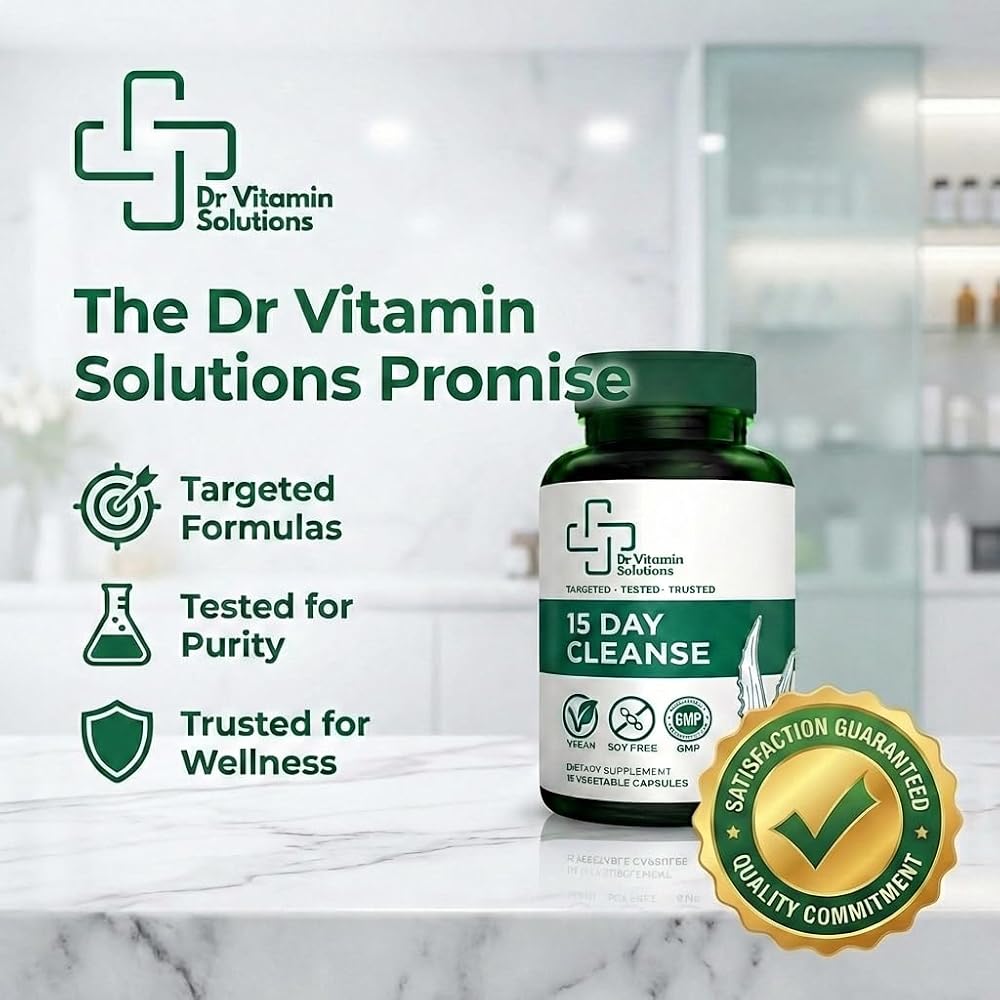 DR VITAMIN SOLUTIONS 15 Day Gut Cleanse Detox for Women and Men