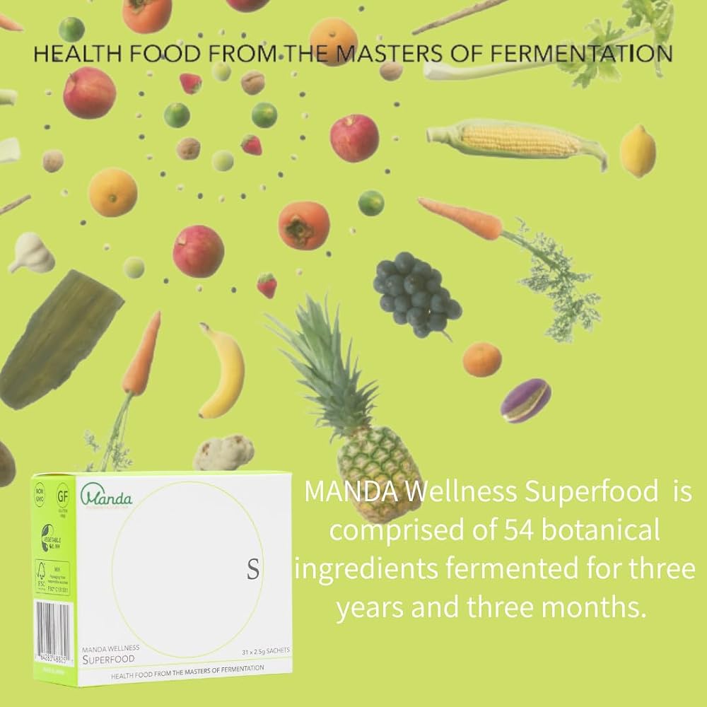 Manda Fermentation Superfood Prebiotic Gut Health - 31 Sachets - image 6