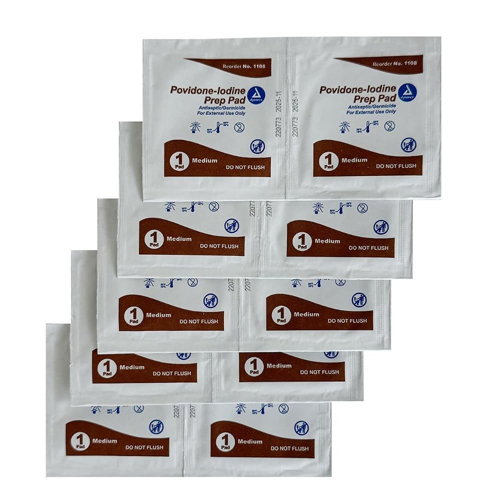 Rescue Essentials Iodine Prep Pads - 10 Count