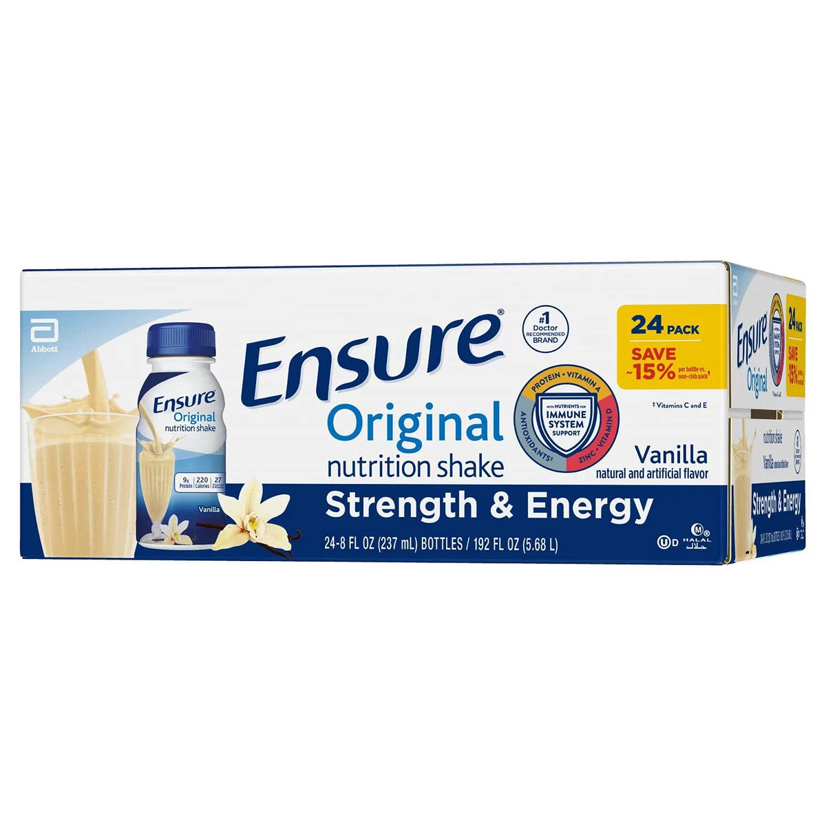 Ensure Original Nutrition Shake Vanilla - 24 Pack (8 fl. oz.) - image 3