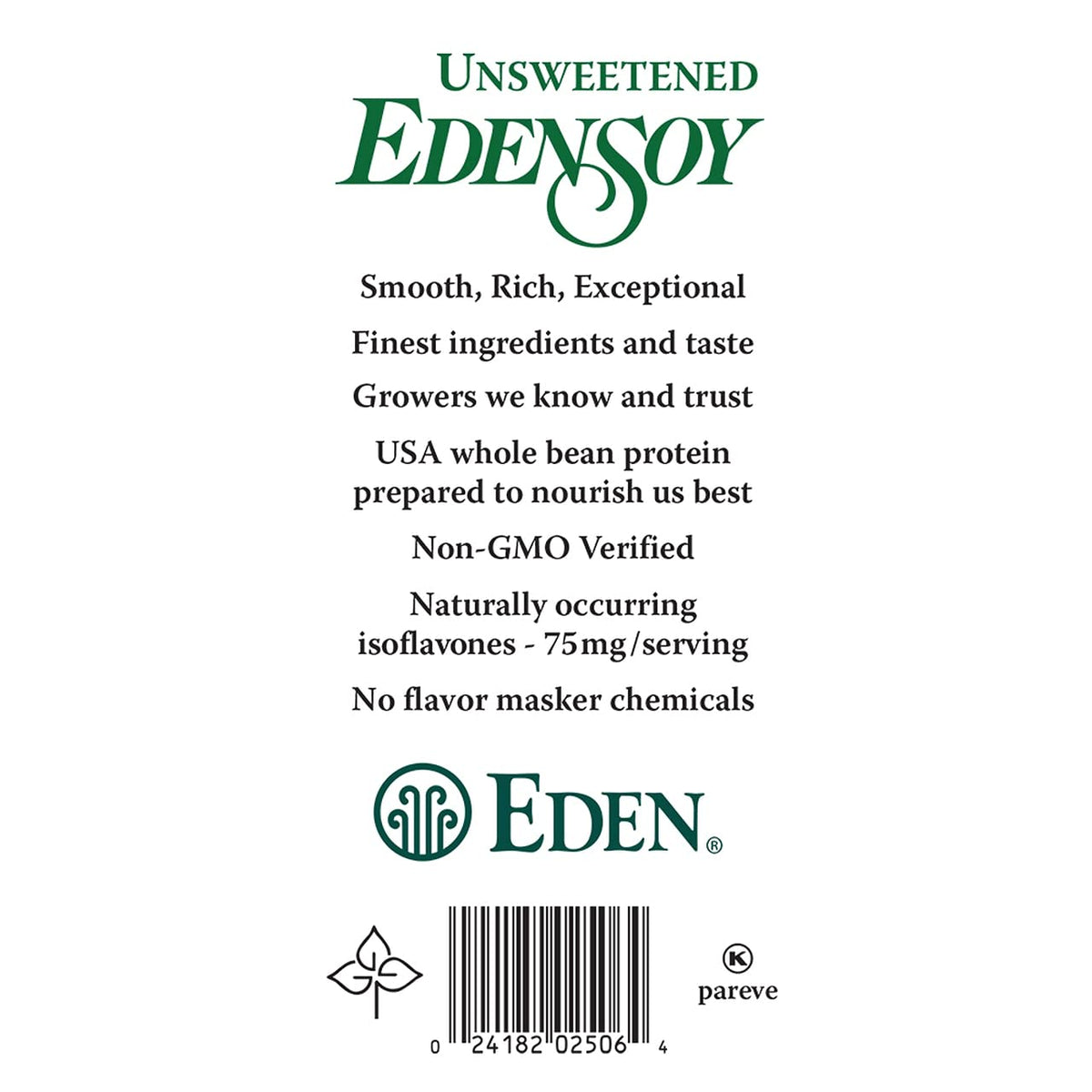 Edensoy Unsweetened Organic Soymilk Non-GMO - 32 fl oz - image 5