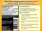 Saffron Health Sciences Crocin Brain Supplement for Memory & Focus - 60 Tablets - image 2