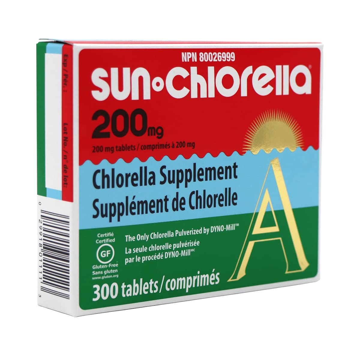 Sun Chlorella Eleuthero Nutritional Tablets 200 mg - 300 Count - image 3
