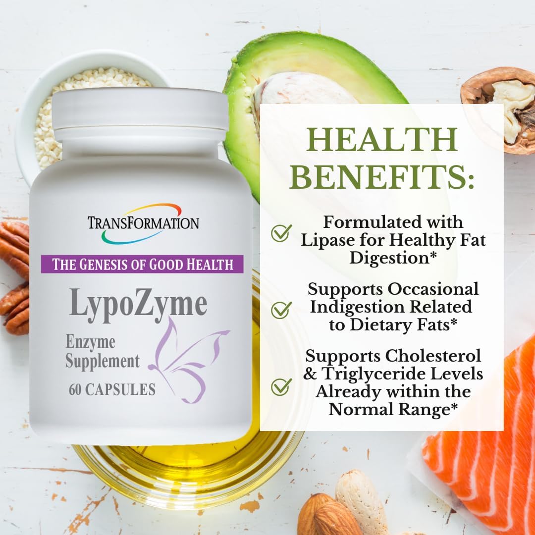 TRANSFORMATION LypoZyme Lipase Enzyme Supplement - 60 Capsules - image 2