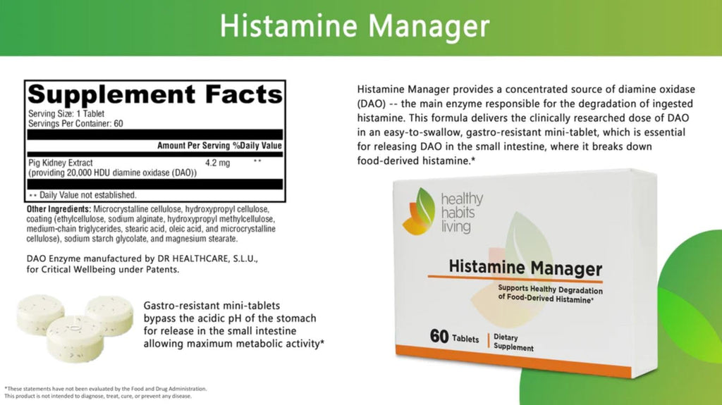 Healthy Habits Living Histamine Manager