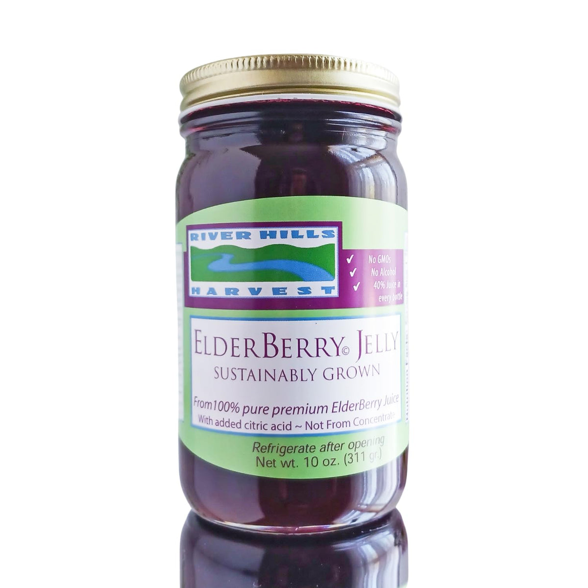 River Hills Harvest Elderberry Jelly - 10 Ounce