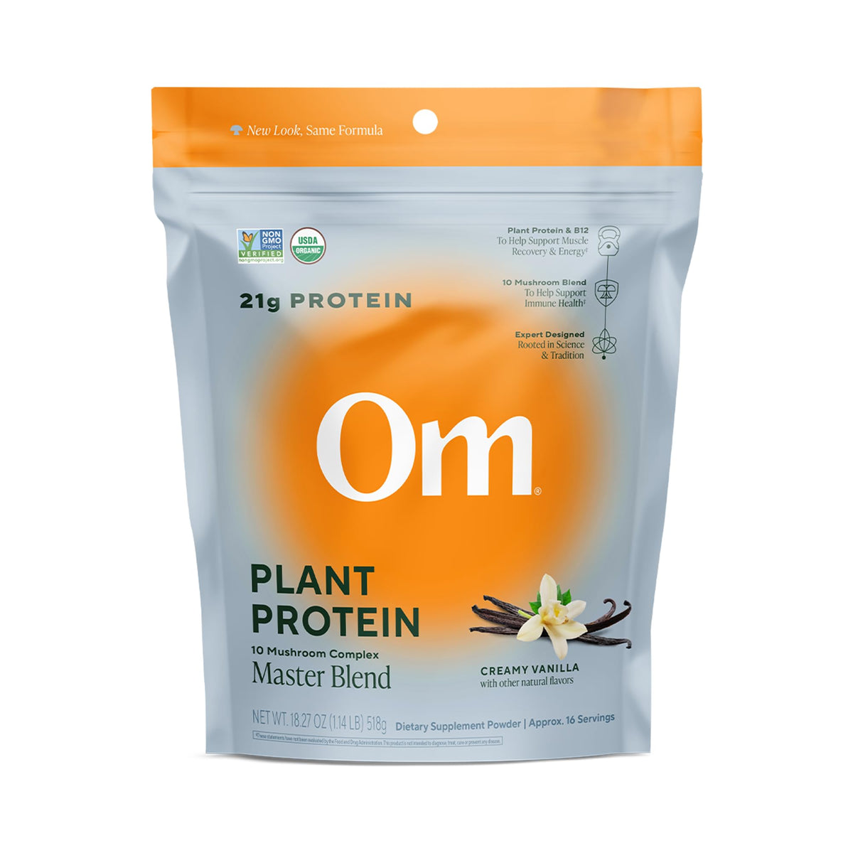 OM MUSHROOM SUPERFOOD Master Blend Vegan Protein Powder