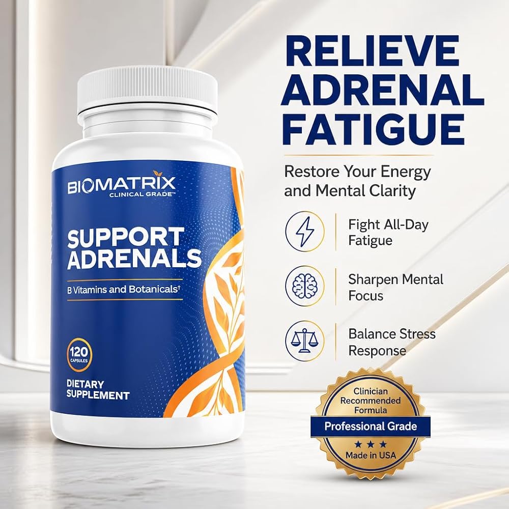 BioMatrix Adrenal Fatigue Supplement Cortisol Manager - 120 Capsules - image 7