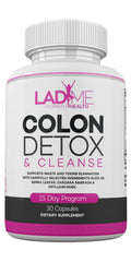 Ladyme Pure Colon Cleanse & Detox Women 15 Day Program - 30 Capsules