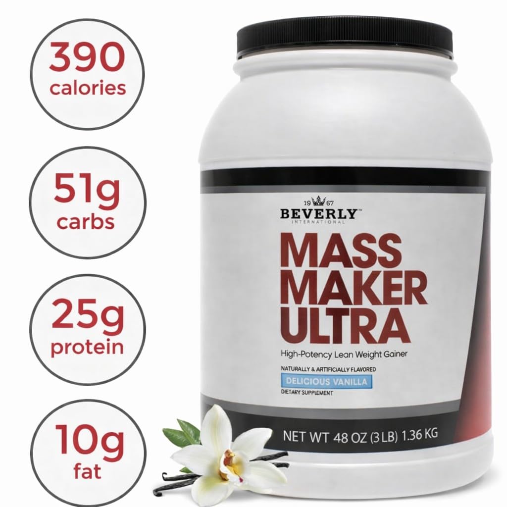 Beverly International Mass Maker Ultra Lean Weight Gainer - 14 Servings - image 6